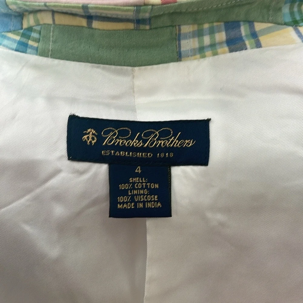 Brooks Brothers est. 1818. Classic patchwork design. Size 4 - Picture 8 of 14